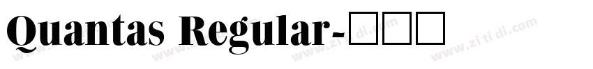 Quantas Regular字体转换